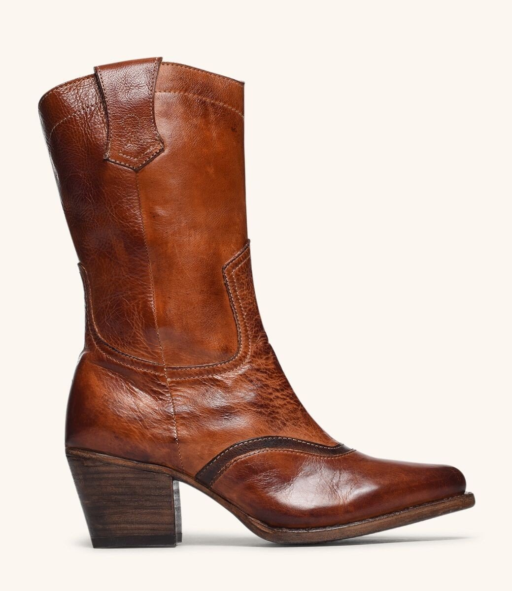 Basanti Boots in Cognac