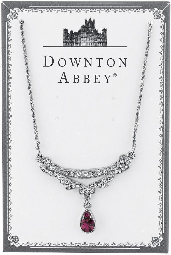 DOWNTON ABBEY AMETHYST CRYSTAL NECKLACE