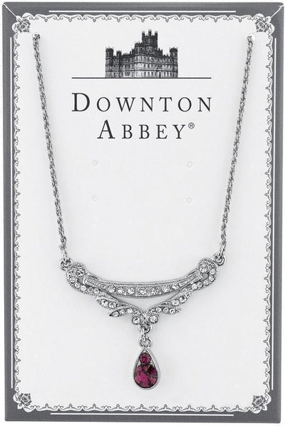 DOWNTON ABBEY AMETHYST CRYSTAL NECKLACE