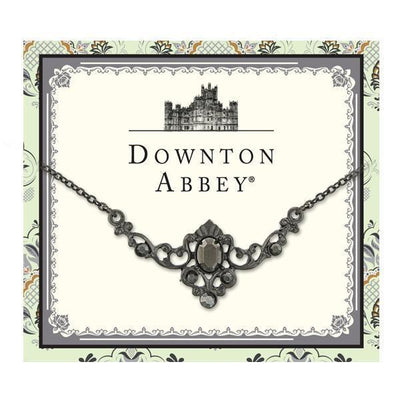 DOWNTON ABBEY BLACK HEMATITE CRYSTAL NECKLACE