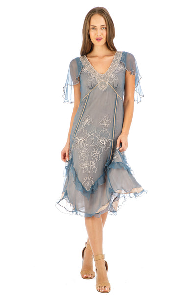 Nataya Jacqueline AL-241 Sapphire Dress - SOLD OUT