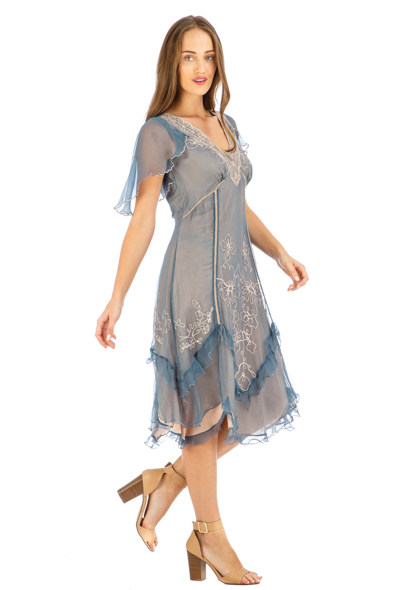 Nataya Jacqueline AL-241 Sapphire Dress - SOLD OUT
