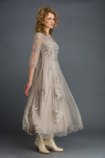 Nataya Elizabeth CL-2149 Silver/Grey Gown - SOLD OUT