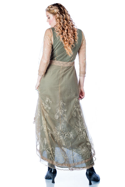 Nataya 40163 Downton Abbey Tea Party Gown in Sage