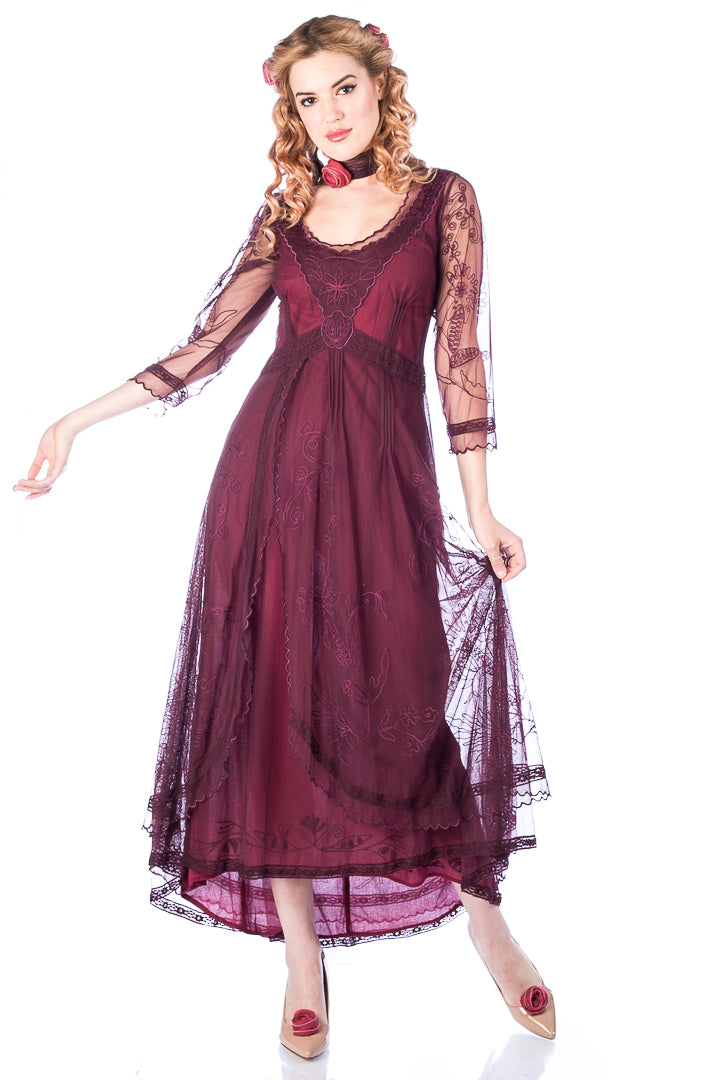 Nataya 40163 Downton Abbey Ruby Tea Party Gown