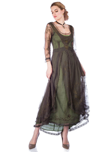 Nataya 40163 Downton Abbey Emerald Tea Party Gown