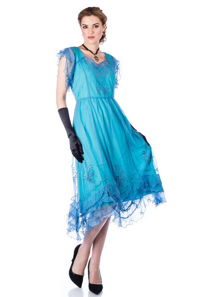 Nataya Olivia AL-284 Turquoise Dress