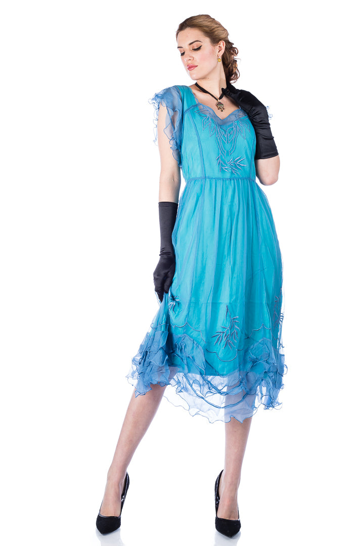 Nataya Olivia AL-284 Turquoise Dress