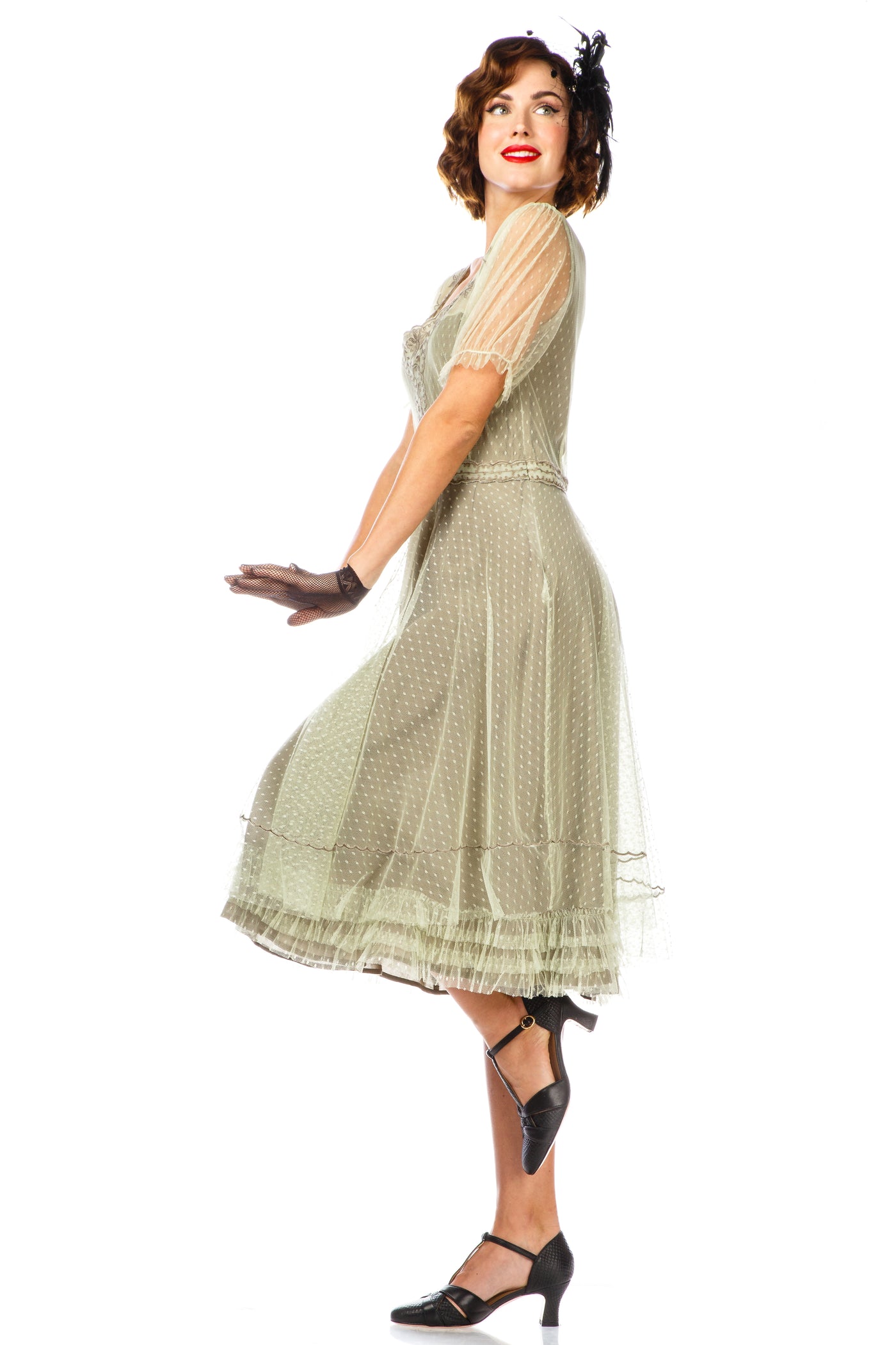Nataya Flapper Style Dress 40832 in Mint