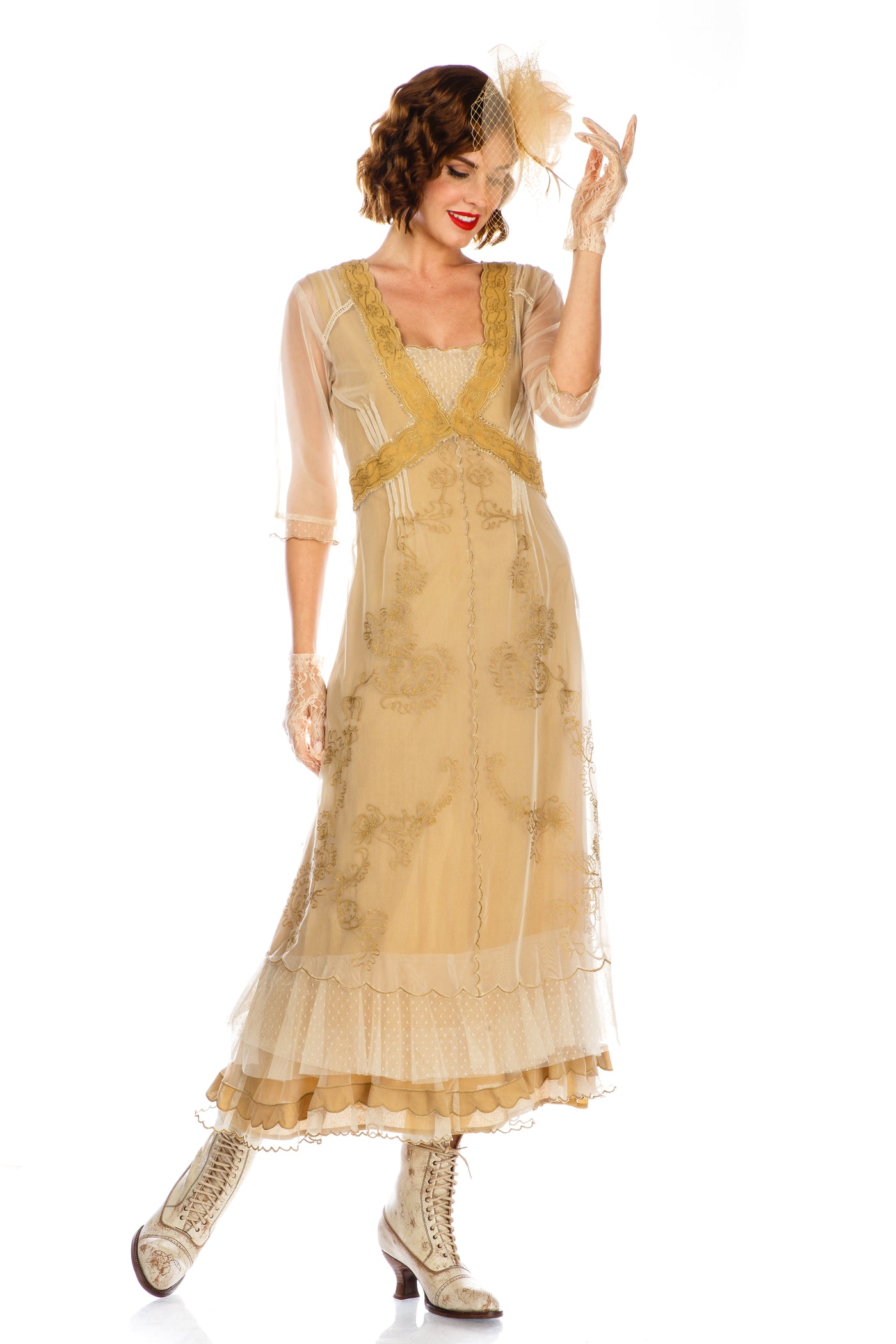 Nataya Onegin 40701 Gold Dress