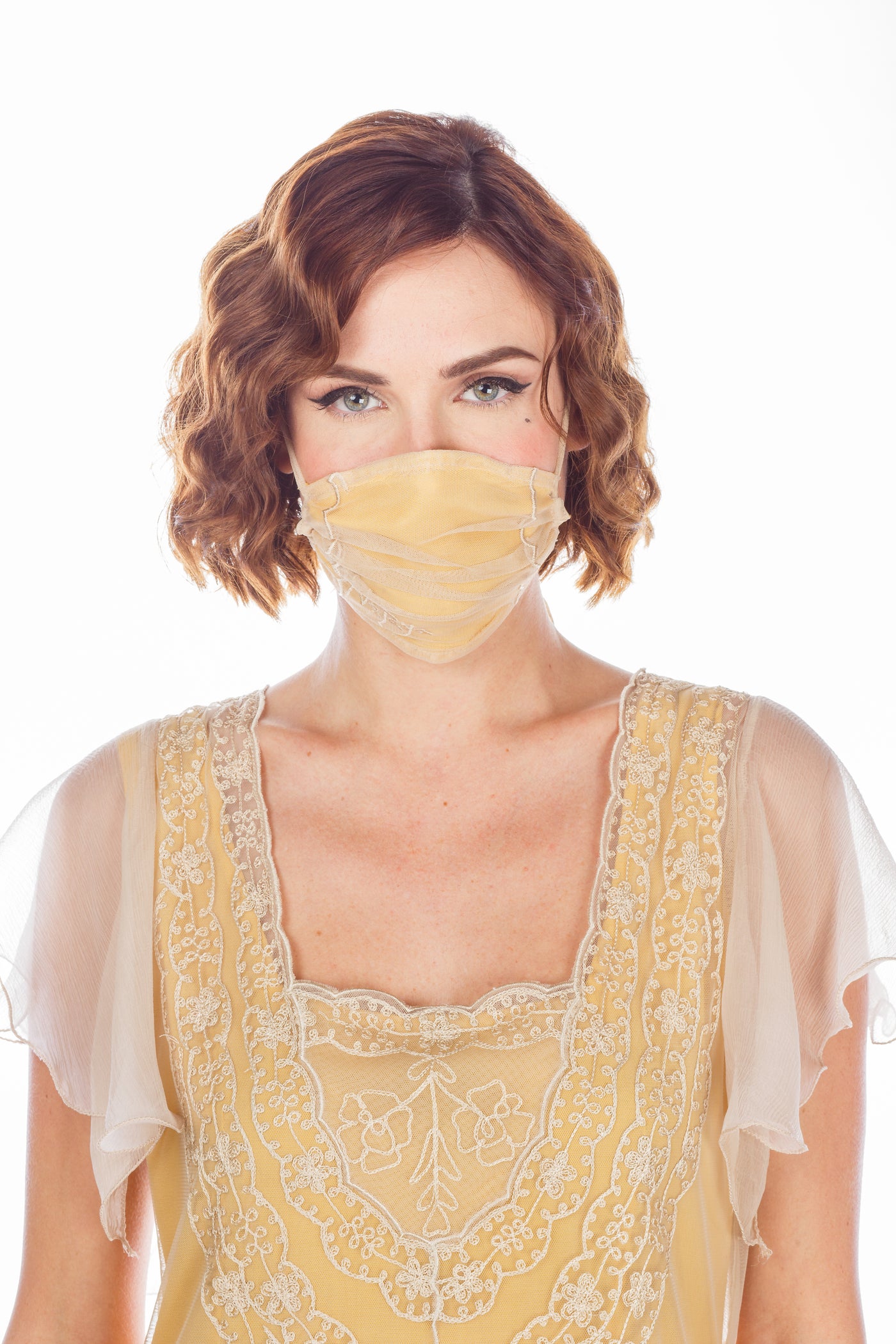 Breathable Dressy Face Mask in Lemon by Nataya