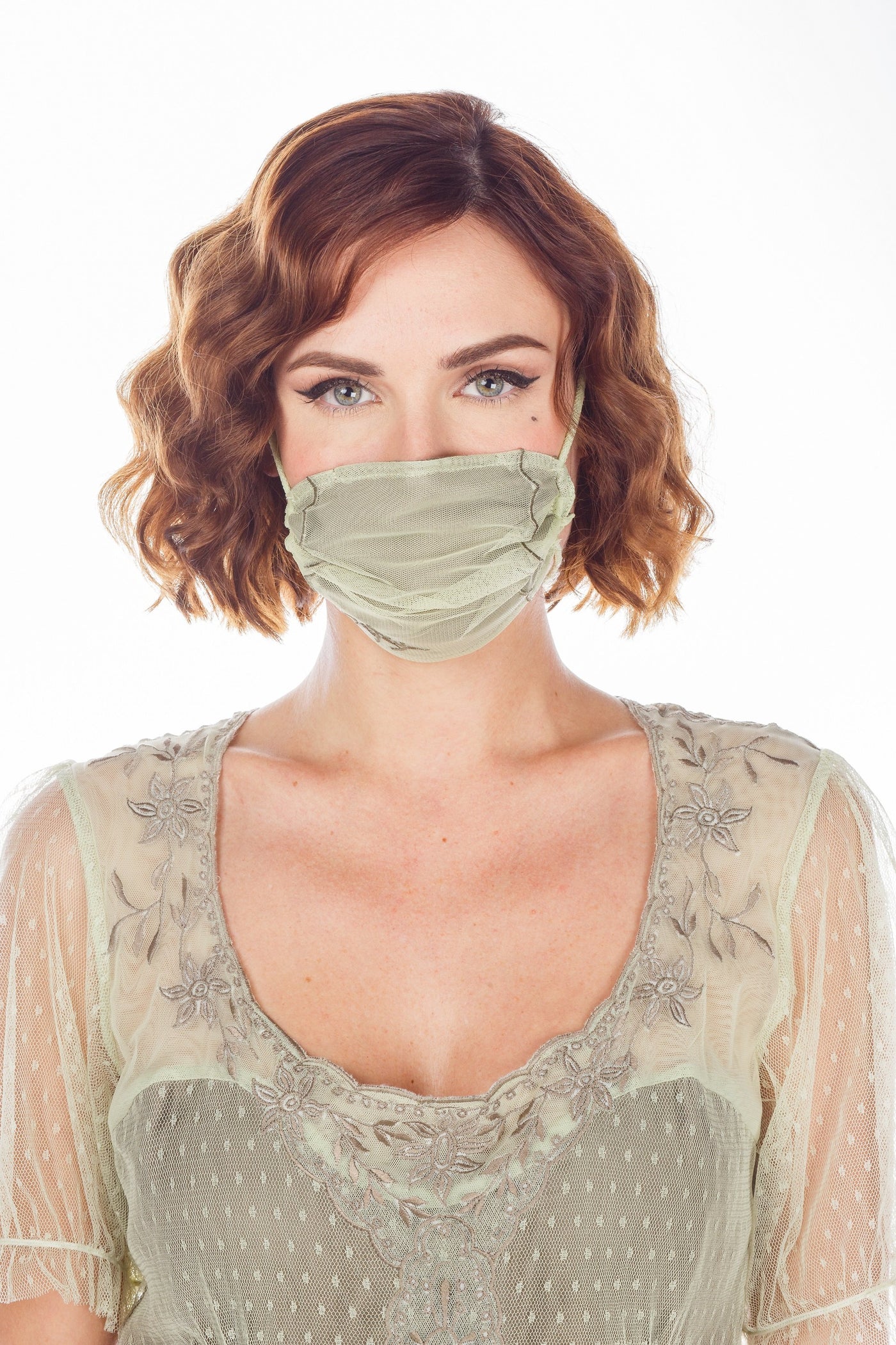 Breathable Dressy Face Mask in Mint by Nataya