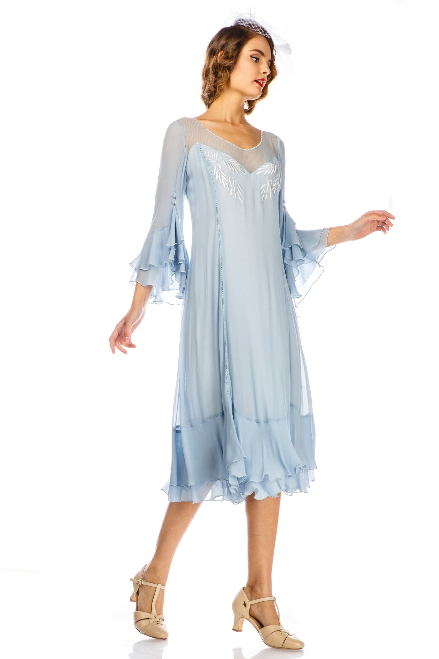 Vintage Inspired 40816 Sky Blue Dress by Nataya