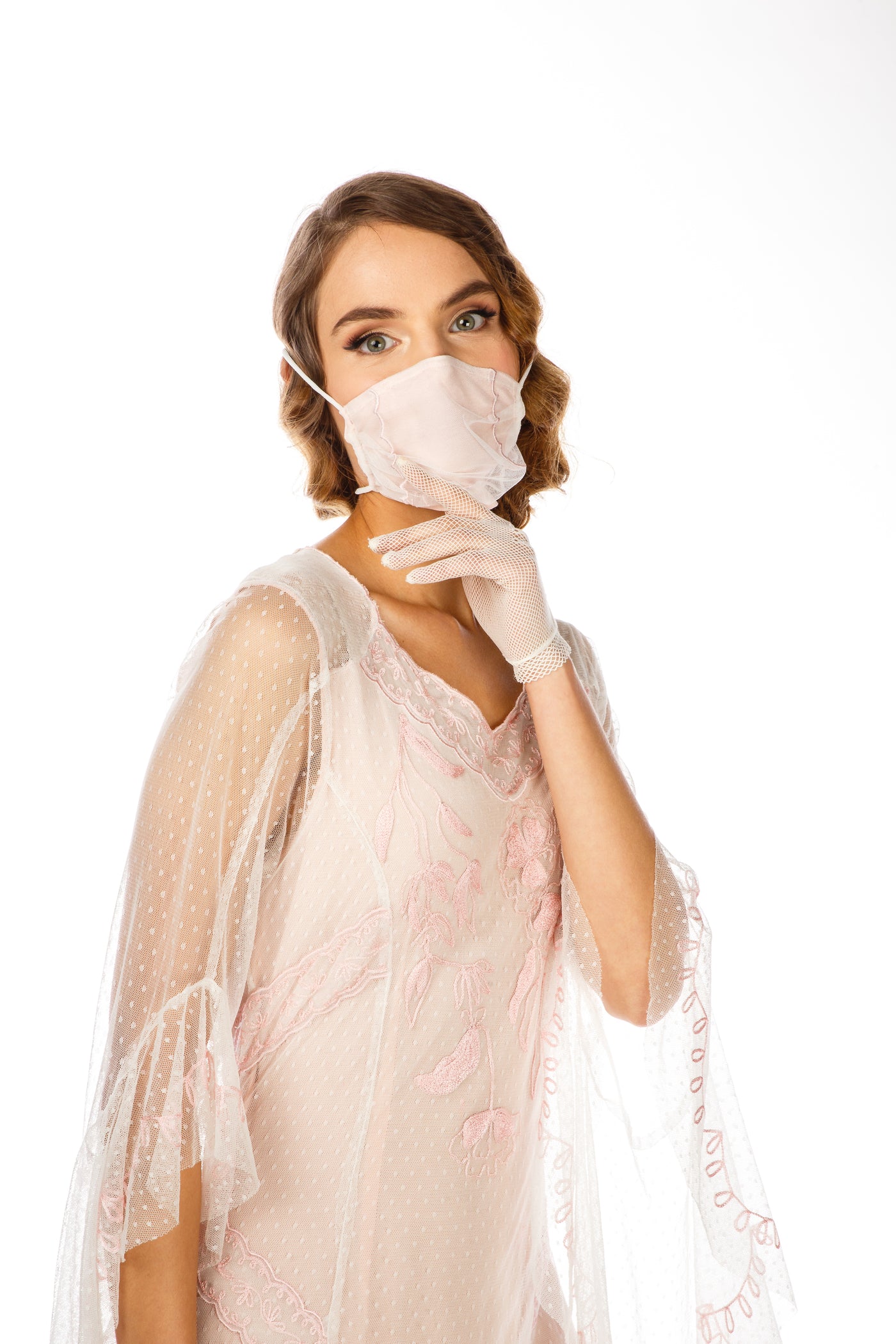 Breathable Dressy Face Mask in Ivory by Nataya