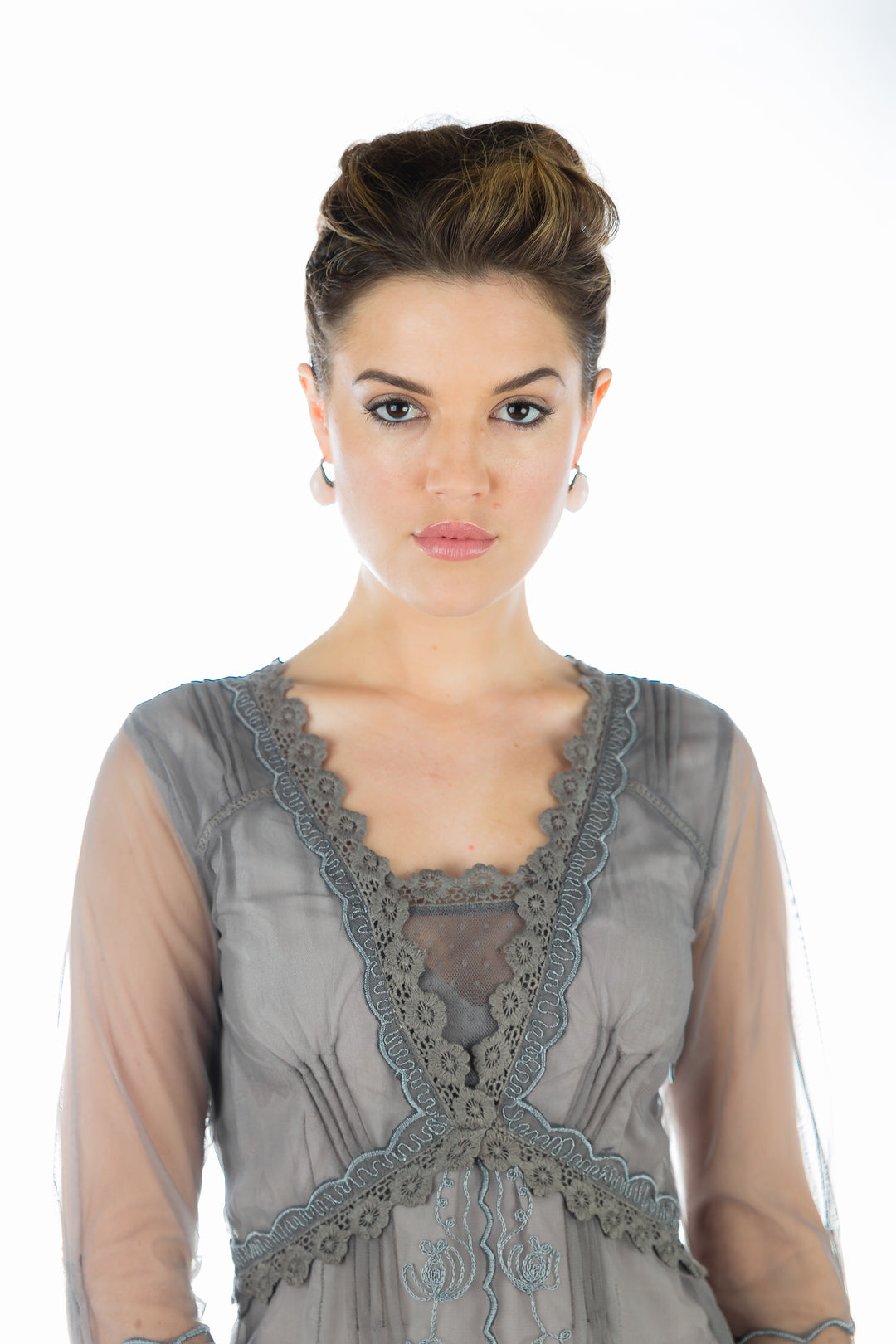 True Romance by Nataya Audrey CL-407 Smoke Gown