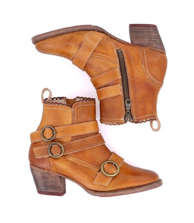 Bady Modern Victorian Boots in Rustic Almond by Oak Tree Farms