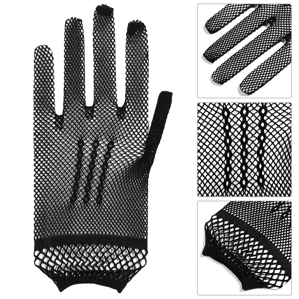 Butler Lace Short Gloves in Black