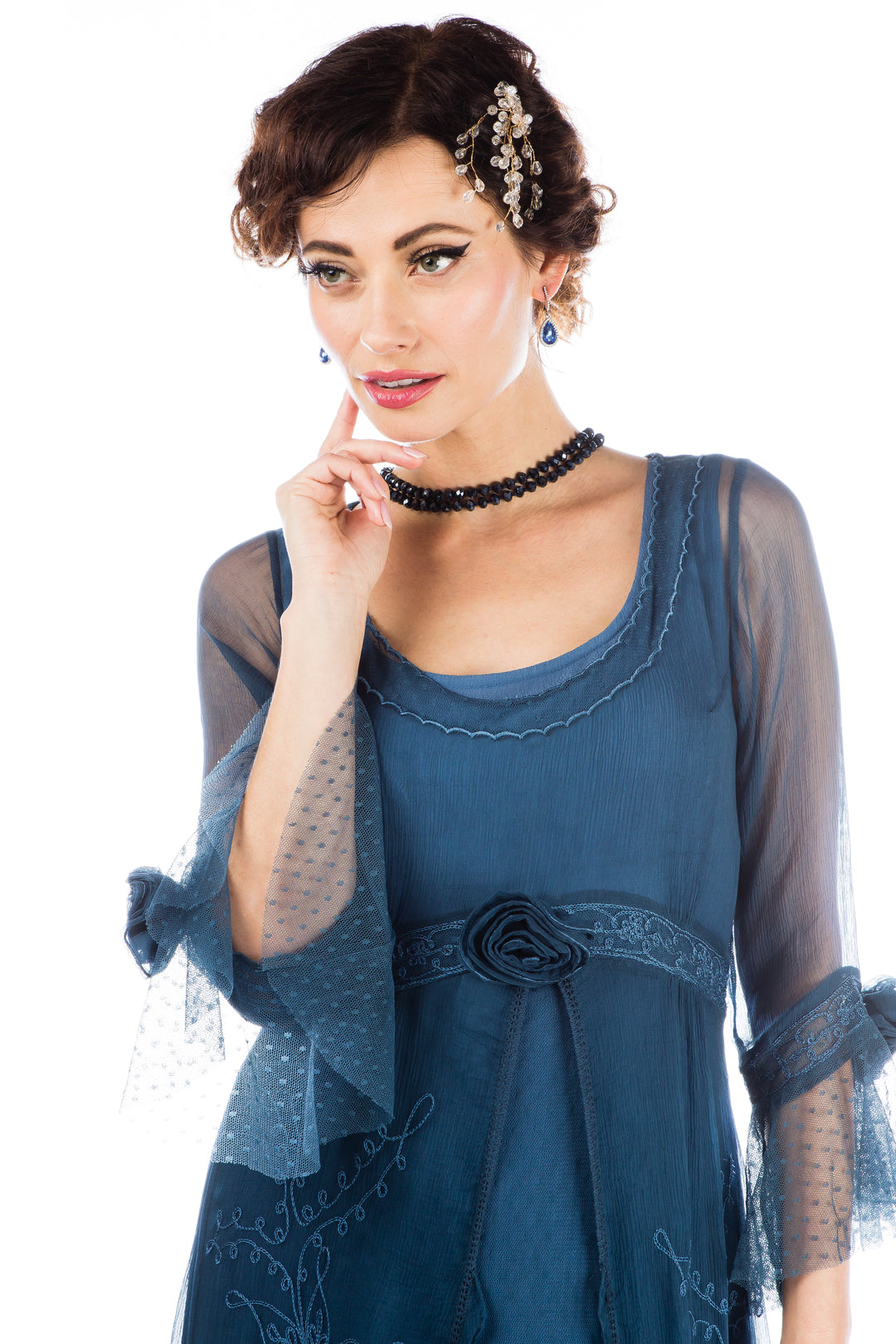 Dafna Bridgerton Inspired Dress in Lapis Blue by Nataya Dafna Bridgerton Inspired Dress in Lapis Blue by Nataya