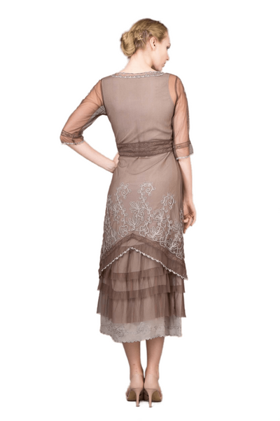 Nataya Victorian Lux Lace 2101 Chocolate Dress