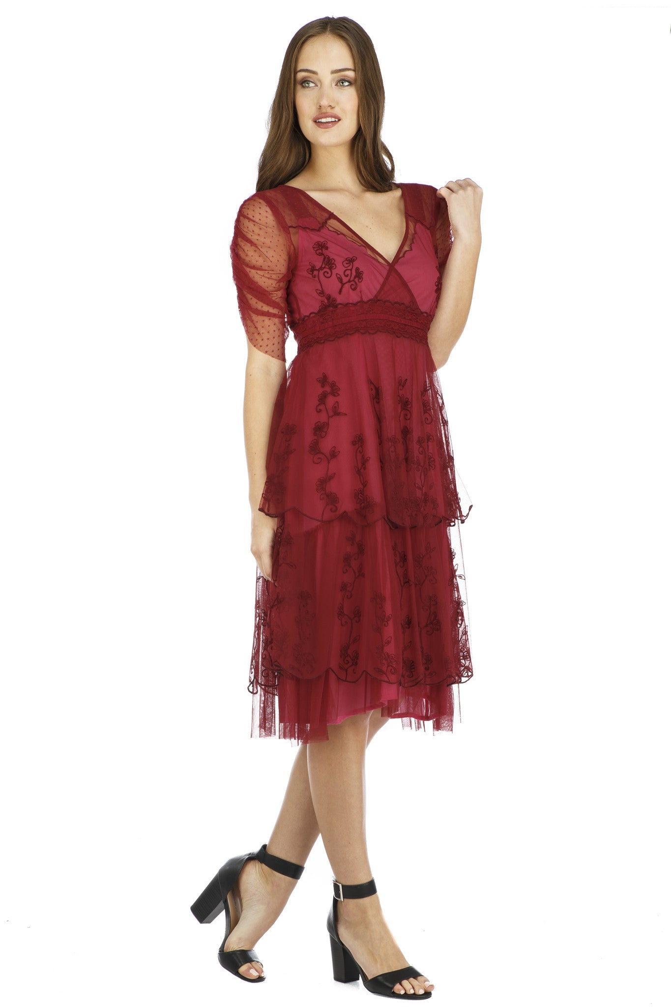 Nataya Zoe AL-237 Raspberry Dress