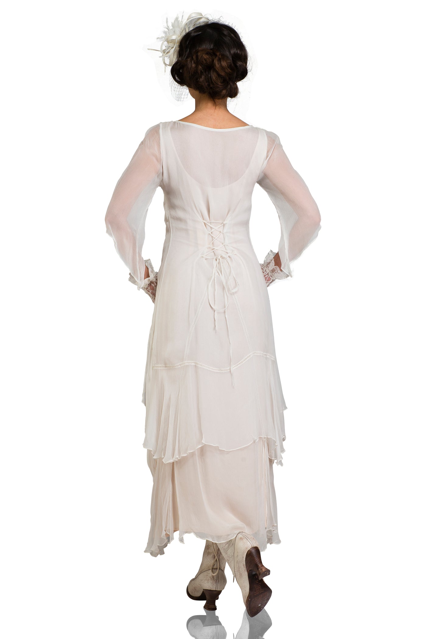 Nataya 10709 Vintage Inspired Wedding Dress in Ivory