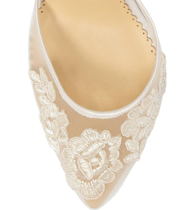 Anita Lace Wedding Shoes in Ivory