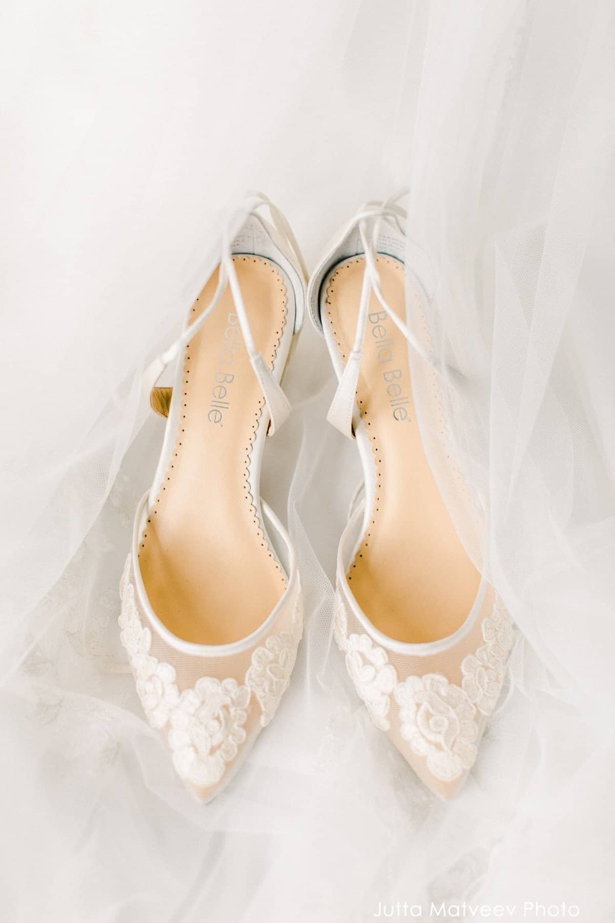 Anita Lace Wedding Shoes in Ivory