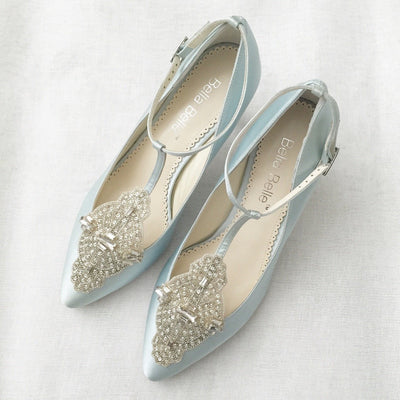 Art Deco Great Gatsby Bridal Shoes in Blue