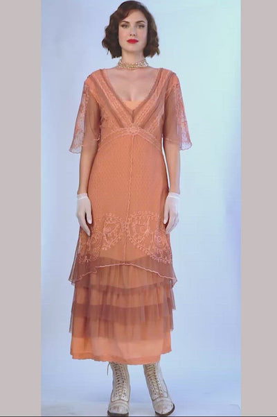 Nataya 40827 Golden Hour Dress in Grapefruit Rose