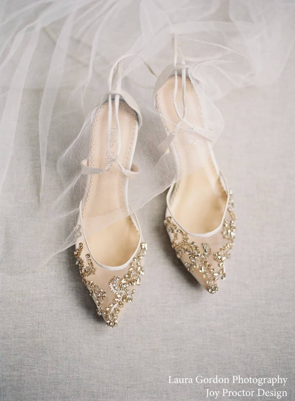 Frances Crystal Studded Bridal Heels in Champagne Gold