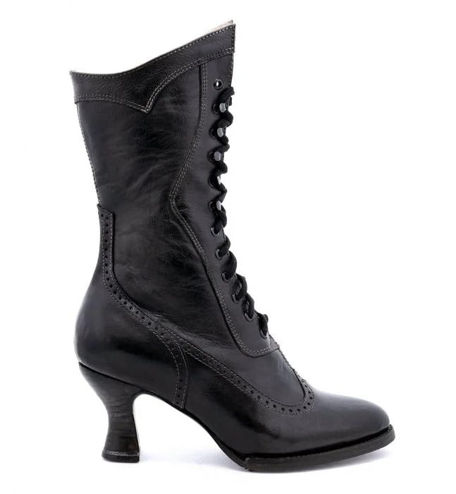 Jasmine Victorian Style Boots in Black