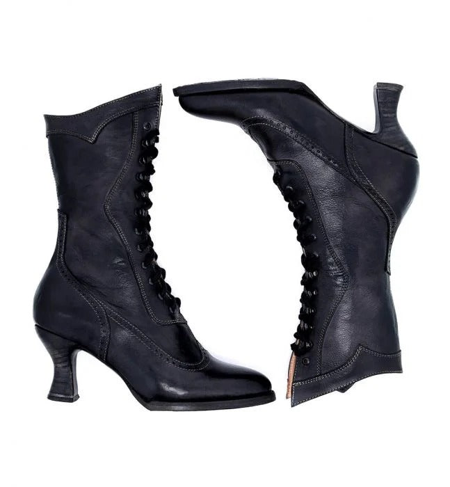 Jasmine Victorian Style Boots in Black – Nataya