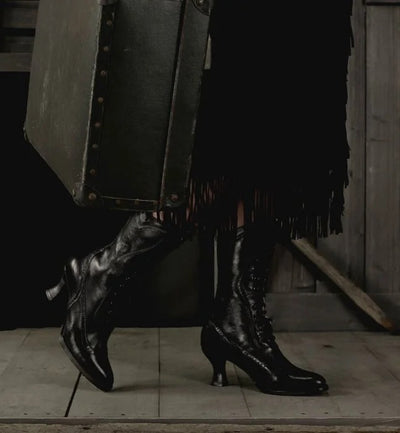Jasmine Victorian Style Boots in Black