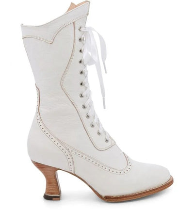 Jasmine Victorian Style Wedding Boots in Nectar Rustic